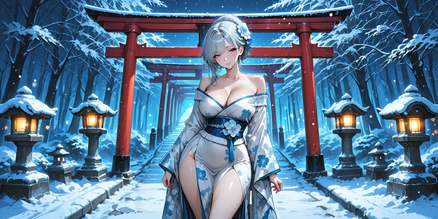 featured · yuki, shrine steps in snow · 2:1